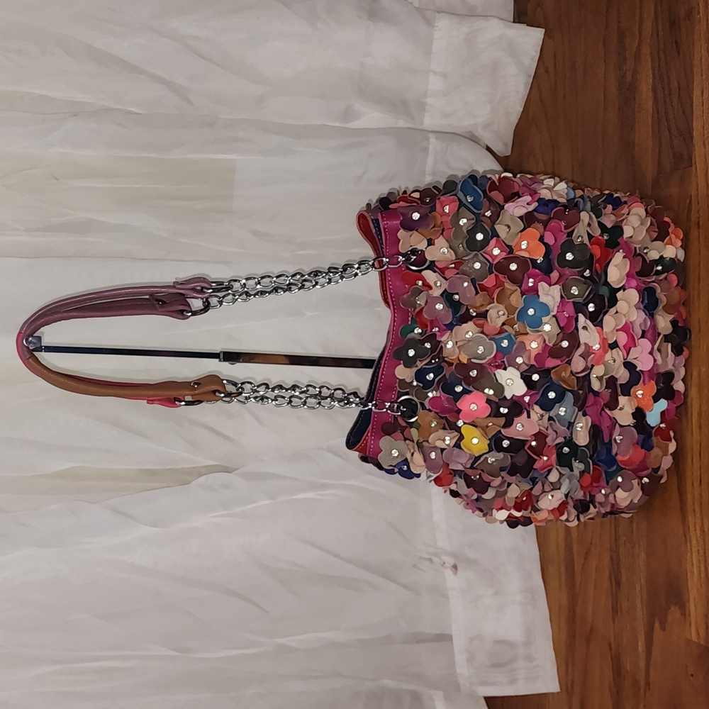 Ameri Leather Willet Shoulder Hobo Bag Embellishe… - image 1